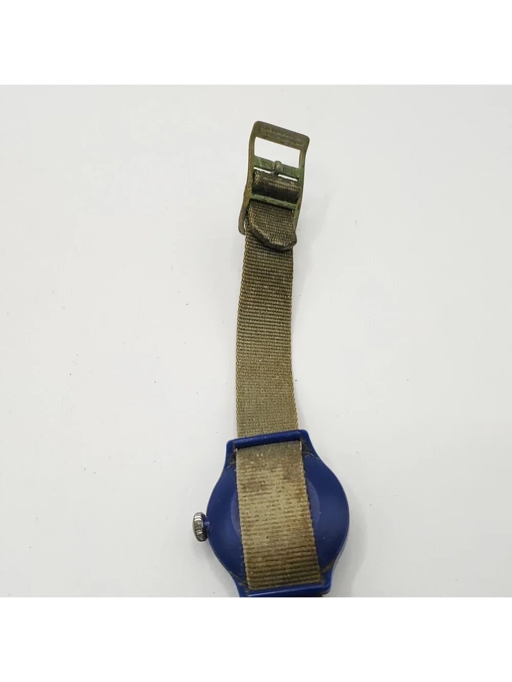 Vintage Timex Kids Mechanical Blue Watch 25mm Running